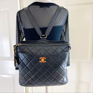 CHANEL VINTAGE SQUARE BACKPACK